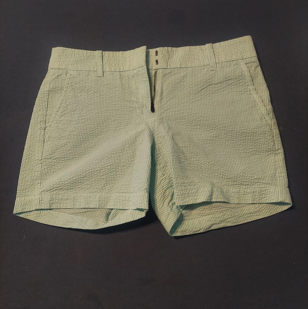 Green Striped J. Crew Shorts